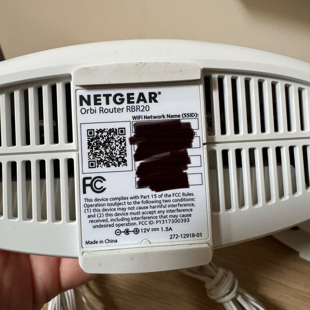 NETGEAR Orbi RBR20 Tri-Band Mesh Wi-Fi Router & RBS20 Satellite with Cables Work - Picture 3 of 4